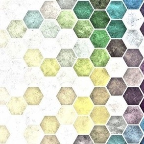 Grunge Hexagons HDR