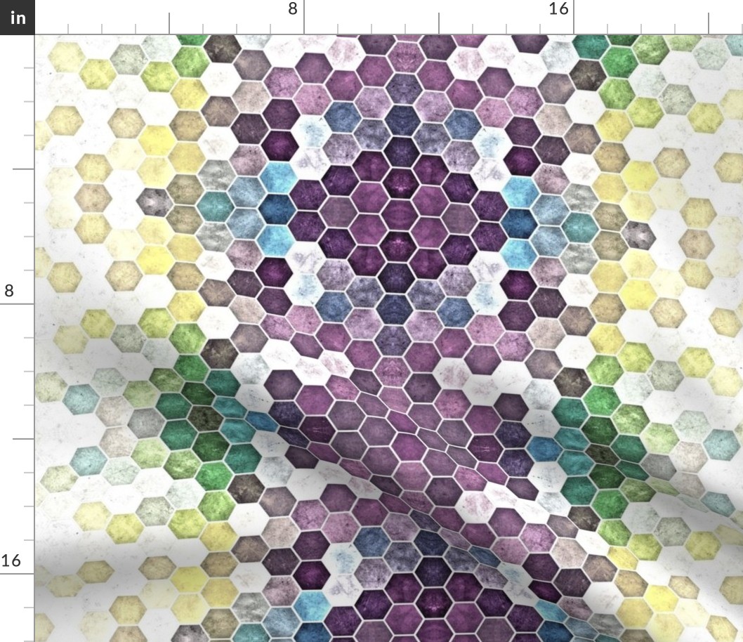 Grunge Hexagons HDR