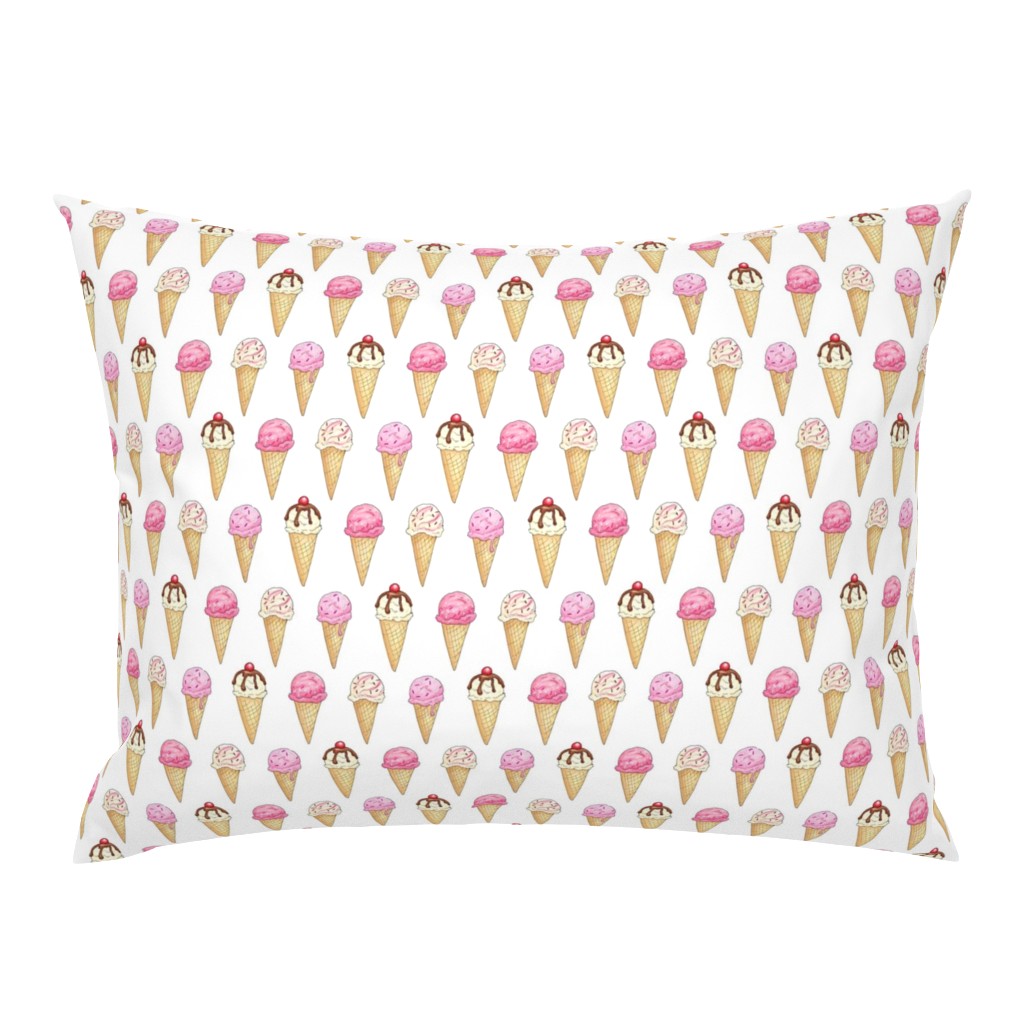 Pink Ice Cream Cones -2 inch