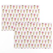 Pink Ice Cream Cones -2 inch