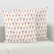 Pink Ice Cream Cones -2 inch