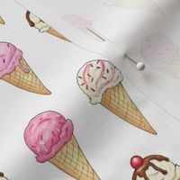 Pink Ice Cream Cones -2 inch