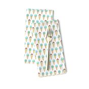 Mint Ice Cream Cones - 1 inch