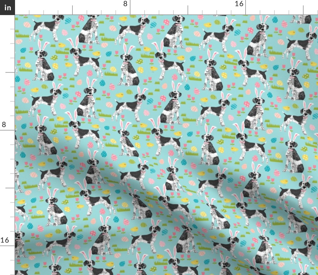 Custom german shorthair mix dog breed Easter dog fabric 