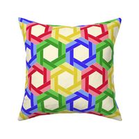 Bright Hexagon Pinwheels