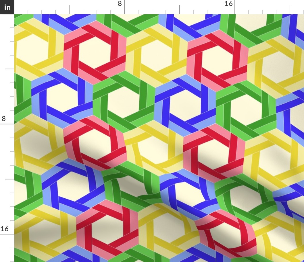 Bright Hexagon Pinwheels