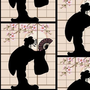 Japanese Geisha Window