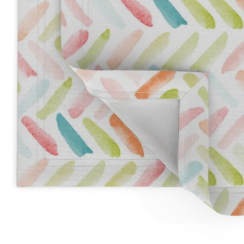 Candy Watercolor Herringbone