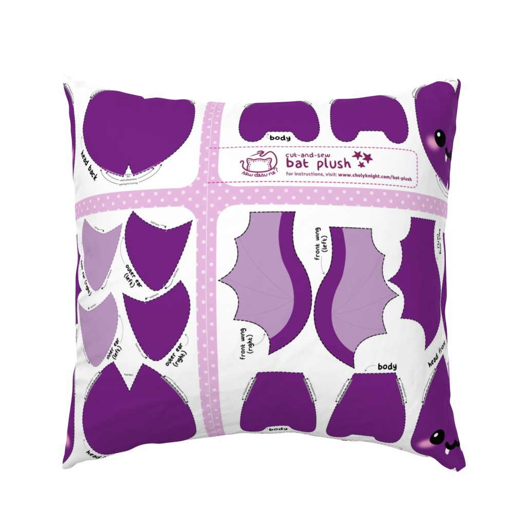 Cut & Sew Purple Bat Plush