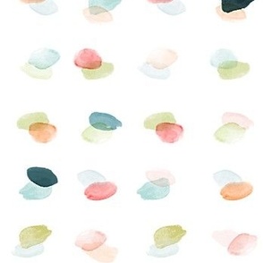 Multi Watercolor Overlapping Dots