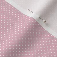 White Polka Dots on Pink