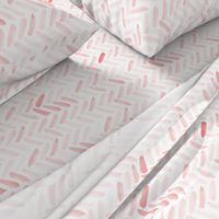 Pink Watercolor Herringbone