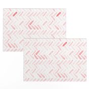 Pink Watercolor Herringbone