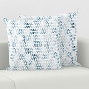 Navy Blue Watercolor Herringbone