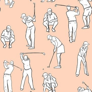 Golf on Pale Pink