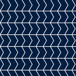 chevron // navy (90) - Rustic Woods Collection