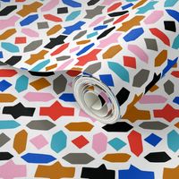 mosaic gem happy Moroccan abstract hexagon geometric