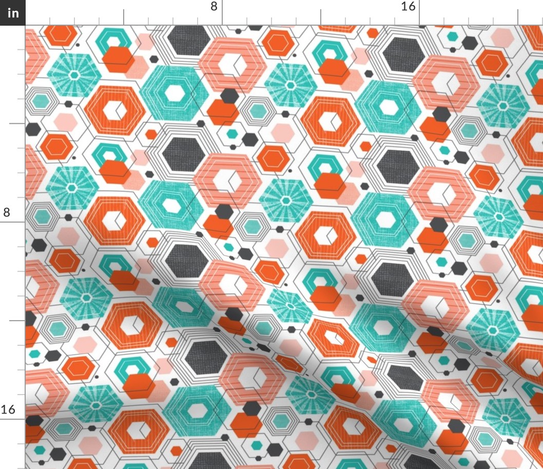 Too Hip To Be Square - Hexagon Geometric