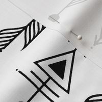 Black  and White Mod Arrows