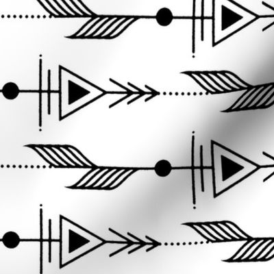 Black  and White Mod Arrows