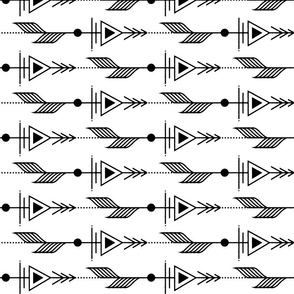 Black  and White Mod Arrows