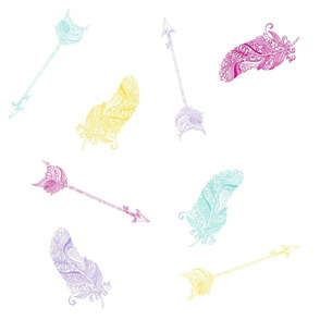 arrows-n-feathers-pastels