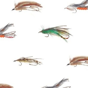 Maine Fishing Lures White