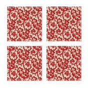 French Toile Red