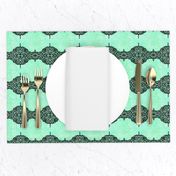 French Country Ornate Filigree | Mint Julep Green