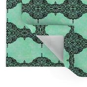 French Country Ornate Filigree | Mint Julep Green