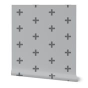 Swiss Cross - grey tone on tone