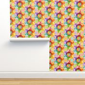 Circus Rainbow Hexagons