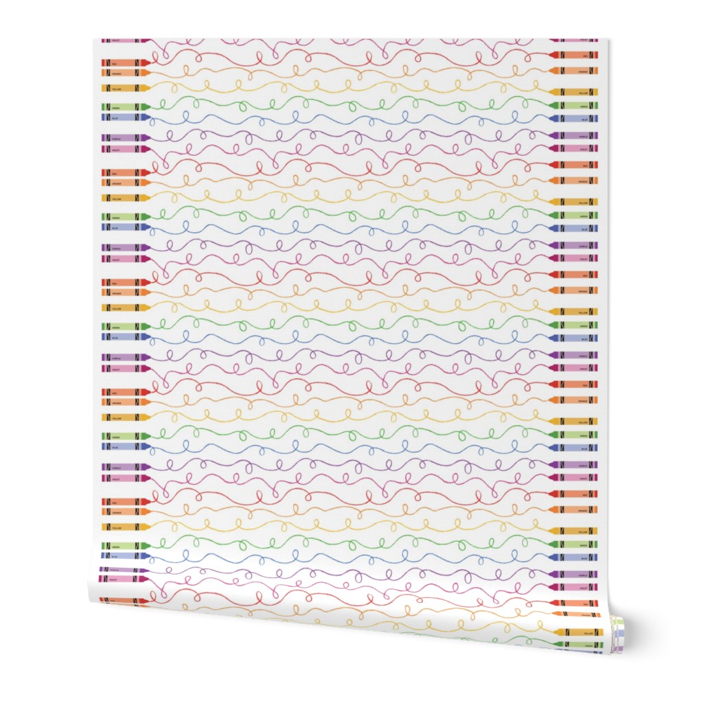 Rainbow Doodles Border