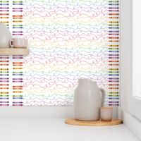 Rainbow Doodles Border