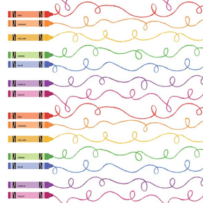 Rainbow Doodles Border