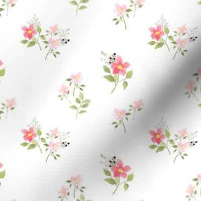 Dainty Pink Spring Floral