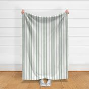 stripes - french ticking - sage green