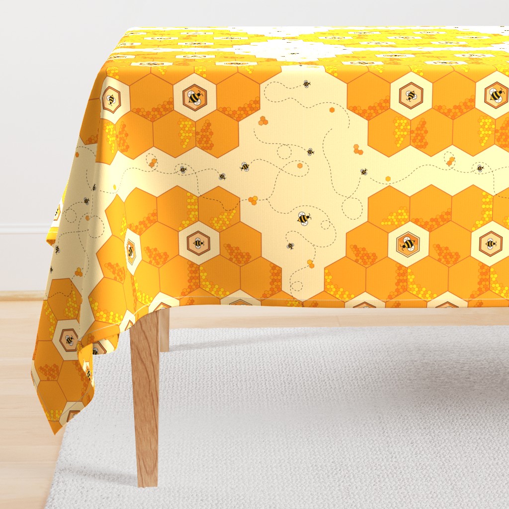 Hexagon Honeycomb Bees