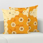 Hexagon Honeycomb Bees