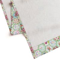 Woodland Bunny Nursery cheater quilt 