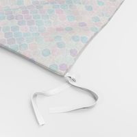 Extra Tiny Rainbow Pastel Watercolor Moroccan Pattern