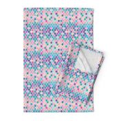 Extra Tiny Rainbow Pastel Watercolor Moroccan Pattern