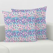 Extra Tiny Rainbow Pastel Watercolor Moroccan Pattern