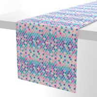 Extra Tiny Rainbow Pastel Watercolor Moroccan Pattern