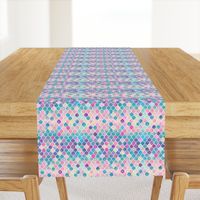 Extra Tiny Rainbow Pastel Watercolor Moroccan Pattern