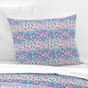 Extra Tiny Rainbow Pastel Watercolor Moroccan Pattern