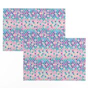 Extra Tiny Rainbow Pastel Watercolor Moroccan Pattern