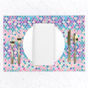 Extra Tiny Rainbow Pastel Watercolor Moroccan Pattern