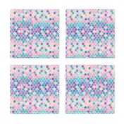 Extra Tiny Rainbow Pastel Watercolor Moroccan Pattern