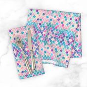 Extra Tiny Rainbow Pastel Watercolor Moroccan Pattern